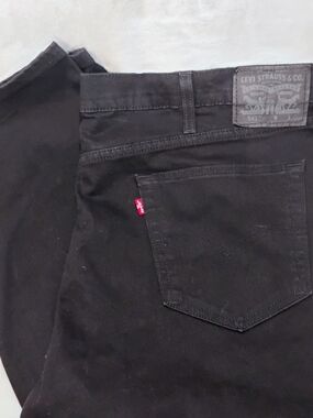 Levi's 541 Black Mens 48x32 (48x30) Denim Jeans Pants Levis Classic Comfort R